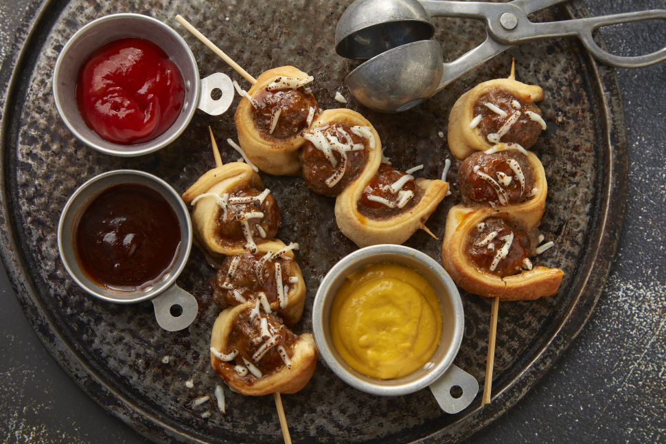 Sweet & Savory Meatball Sub on a Stick